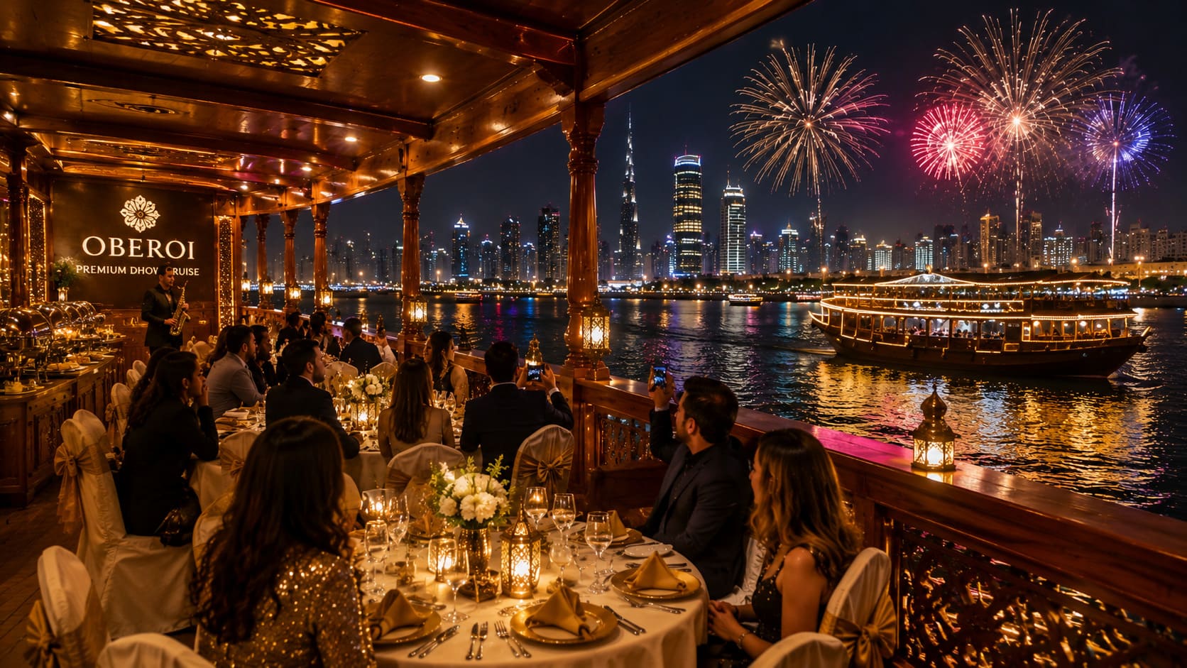 2027 New Year Eve at Oberoi Premium Dhow Cruise Creek