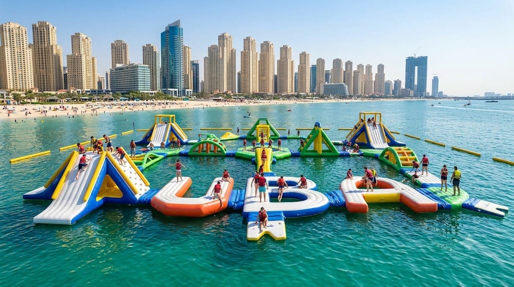 AquaFun Dubai Water Park Tickets – Inflatable Water Adventure