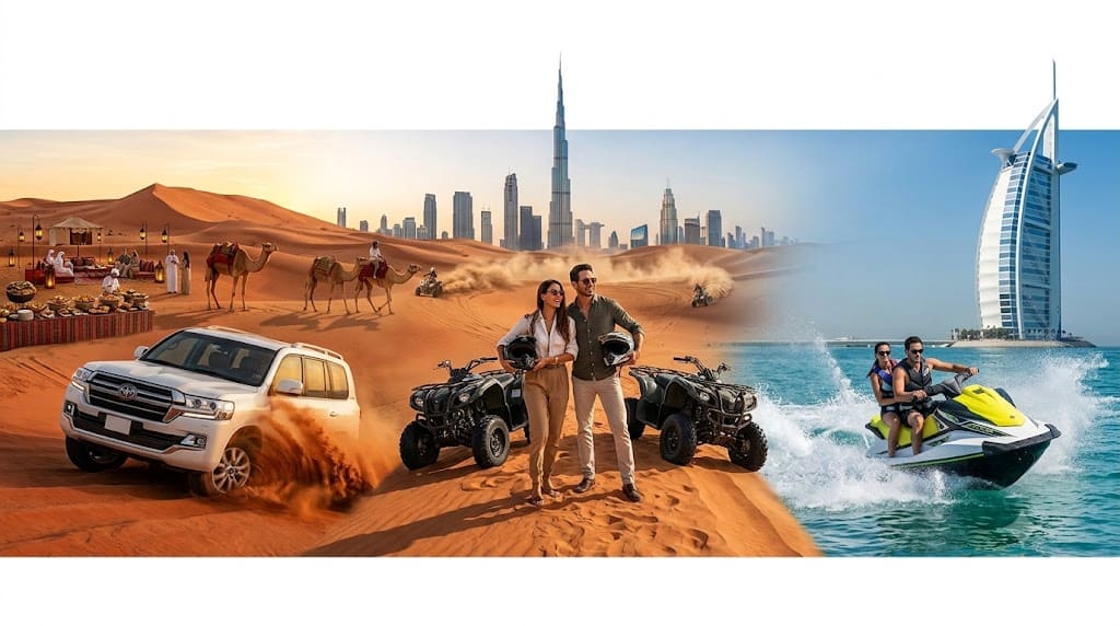 Dubai Desert & Sea Combo Package – Desert Safari & Sea Adventure