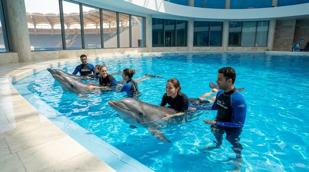 Swimming with Dolphins at Dubai Dolphinarium